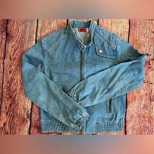 Vintage Levi Strauss denim bomber jean jacket
